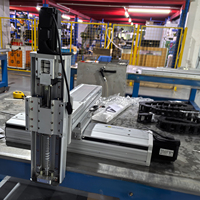 Robot de portique 3 axes XYZ, module linéaire CNC, actionneur motorisé, table linéaire, système de mouvement coulissant, structure tête de taureau