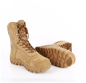 รองเท้าบูทหนังวัวกลับแบบทนทาน ระบายอากาศได้ดี ของรัฐบาลแซมเบีย รุ่น DFS13 พร้อมตะเข็บเย็บรอบด้าน - Product Image 2