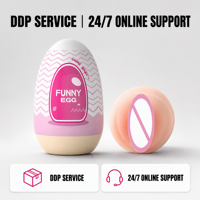Mini Masturbateur Amusant en Forme d'Œuf pour Hommes, Godet de Masturbation Portable, Vagin de Poche Réutilisable, Jouet Sexuel, Coffret Cadeau Adulte - Vente en Gros