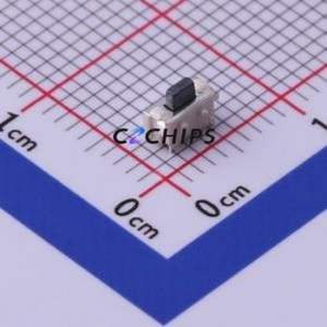 UK-B0264-SP25Y Tactile Switch SMD Switch Single Pole Single Throw Rectangle Button 2.5N Horizontal Mount - Product Image 1