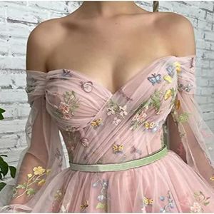 XS-3XL Plus Size Elegant <strong>Chiffon</strong> Lace Mid Sleeved <strong>Dress</strong> Long Pleated <strong>Dance</strong> <strong>Dress</strong> <strong>Chiffon</strong> Transparent Lantern Sleeve <strong>Dress</strong> - Product Image 5
