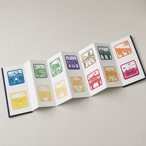 Album <span class=keywords><strong>de</strong></span> timbres personnalisé pour passeport, souvenir touristique, avec couverture en feuille d'or et pages accordéon - Product Image 2