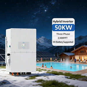 Onduleur hybride Deye de haute qualité 30kW 40kW 50kW 60kW 80kW triphasé haute tension SUN-50K-SG01HP3-EU-BM4 pour <span class=keywords><strong>prix</strong></span> de gros - Product Image 1
