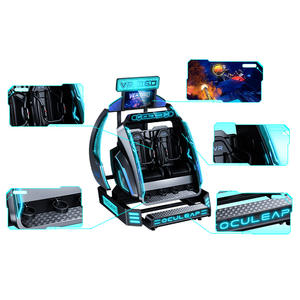 جهاز محاكاة حركة بمقعد دوار مزدوج 360 درجة للواقع الافتراضي، آلة ألعاب طيران، تجربة قطار الملاهي، معدات ملاهي قابلة للتخصيص - Product Image 4