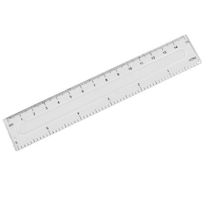 Plastic Transparent Ruler Simple Straight Ruler Measuring Tool for Student School Office Drawing Supplies