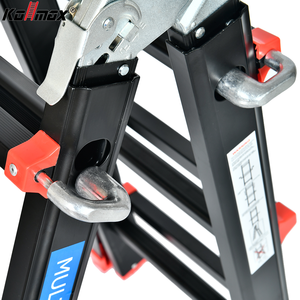 Escalera Telescópica <span class=keywords><strong>de</strong></span> Aluminio Plegable Multiusos Tipo A <span class=keywords><strong>de</strong></span> 4x6 Peldaños para Uso Industrial, Taller, Construcción y Hogar, EN131 - Product Image 3