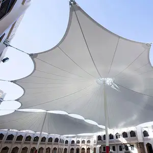 DERFLEX Umbrella Shade Canopy Tensile Fabric Pvc With Acrylic Or PVDF Coating