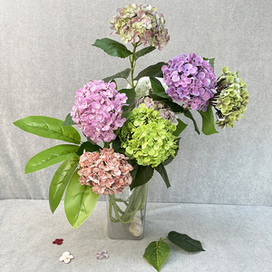 Fiori Artificiali di Alta Qualità all'Ingrosso, Ortensie in Lattice Realistiche a Testa Grande per Decorazioni di Feste, Hotel e Matrimoni Meilei - Product Image 2