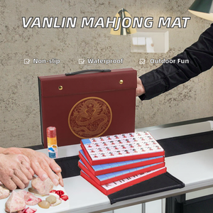 Luxury High Quality 4-Player Mahjong Table Mat Non-Slip Waterproof Wear-Resistant Melamine Tech <b>Pad</b> Outdoor <b>Game</b> - Product Image 2