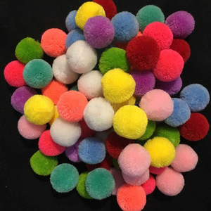 Pompones Hechos a Mano de 2 cm, Hilo de Imitación de Cachemira, Suministros para Manualidades, Joyería, Pin - Product Image 2