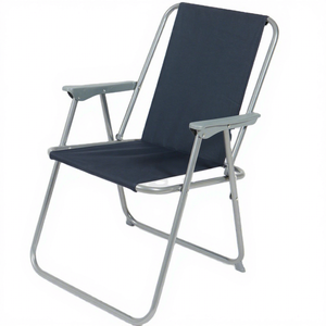 Chaise pliante en acier et tissu Oxford, moderne, durable, portable, pour la plage, le parc, les repas en plein air, le salon - Product Image 1