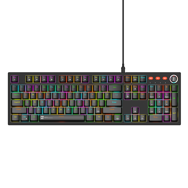 China Wholesale 100% 104 Keys Wired RGB Backlit Wired Anti-Ghosting Gaming Mechanical Keyboard