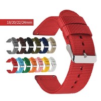 Hot Sell Armband Nylon Armband Freizeit armband Nato Uhren armband 18mm 20mm 22mm 24mm Uhren armband