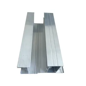 Fornitore cinese di alta qualità triangolo V Slot porta scorrevole profili in alluminio estruso cavo commerciale anodizzato nero