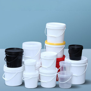 Cubeta Redonda para <span class=keywords><strong>Pintura</strong></span>, <span class=keywords><strong>Blanca</strong></span> y Negra, Cubeta Industrial de Plástico de 5 y <span class=keywords><strong>25</strong></span> <span class=keywords><strong>Litros</strong></span> con Tapa - Product Image 5