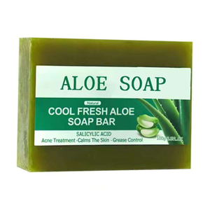 Savon manuel à base de plantes, naturel, doux, non irritant, à l'aloe vera et à l'acide salicylique, hydratant, anti-acné, régulateur de sébum, nettoyant - Product Image 6