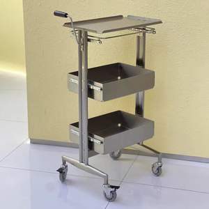 Chariot de coiffure et d'esthétique en alliage d'aluminium, chariot spécifique pour salon de coiffure avec roulettes - Product Image 4