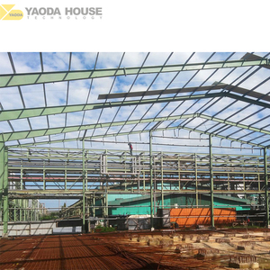 Hangar de stockage d'entrepôt de cadre en acier léger de <span class=keywords><strong>portail</strong></span> peint galvanisé durable de grande hauteur de haute qualité Structure en acier préfabriquée - Product Image 3