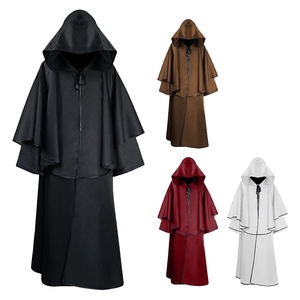 <span class=keywords><strong>Mantello</strong></span> con Cappuccio per Halloween, Stile Gotico Medievale da <span class=keywords><strong>Strega</strong></span> o Vampiro - Product Image 2