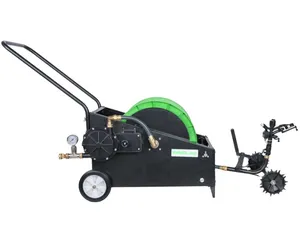 40m Adjustable High Quality Garden Tools Travelling Sprinkler Water Hose Reel Cart