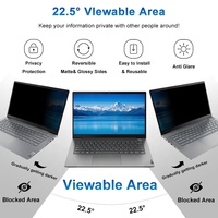 Filtre d'écran anti-reflet amovible bidirectionnel 14 pouces 16:9, protection d'écran anti-espion pour ordinateur portable Lenovo 14 pouces