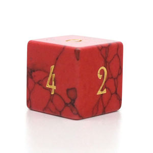 Dados de Piedra Hechos a Mano Rojos y Verdes a Precio de Fábrica, Dados Poliédricos Multifacéticos para Juegos de Mesa, Dungeons & Dragons, RPG, <span class=keywords><strong>DM</strong></span> y Jugador - Product Image 2