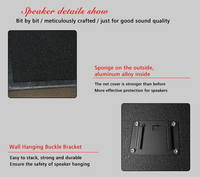 Système audio professionnel 5.1 DM0820 pour home cinéma, équipement de monitoring de studio à domicile avec amplificateurs de subwoofer, vidéo et éclairage