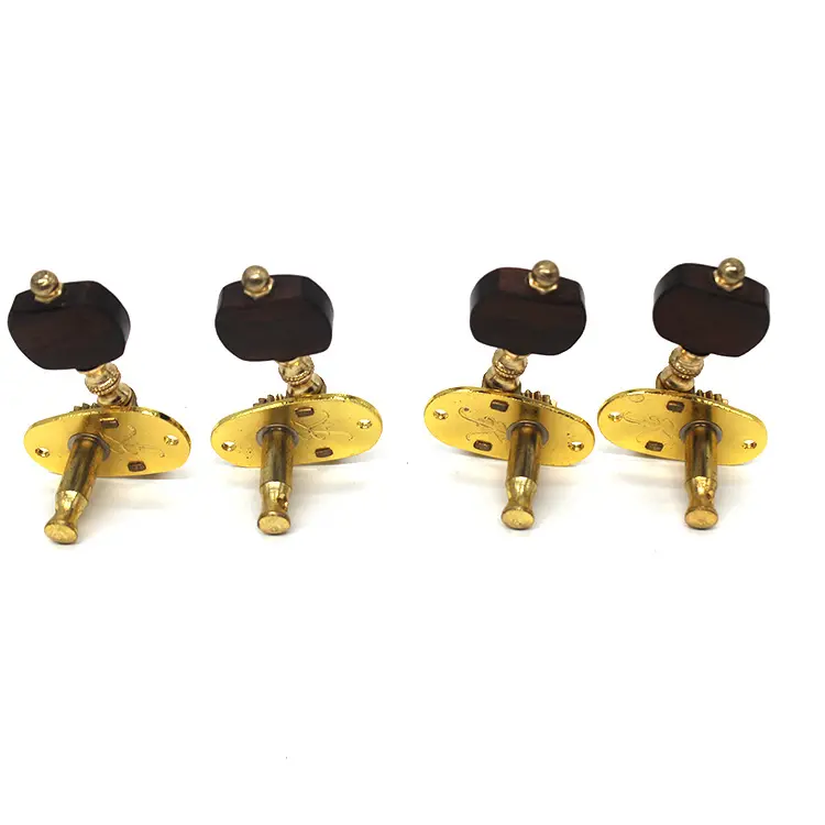 Gold Ukulele Tuning Pegs Musical Instrument Parts Rosewood Handle Open-type Guitars Tuning Pegs
