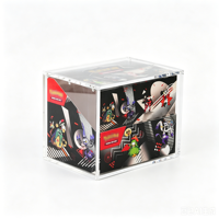 Boîte de rangement moderne en acrylique pour cartes à collectionner, étui de protection en acrylique, organisateur de cartes à collectionner en acrylique