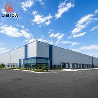 Nave Industrial Prefabricada de Acero de Gran Envergadura, Fábrica de Procesamiento Industrial, Planta de Producción con Estructura Metálica Anticorrosión