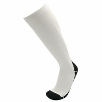 Chaussettes de compression blanches de haute qualité pour la course à pied