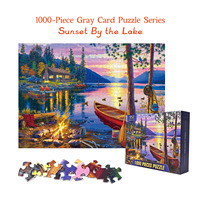 Puzzle personnalisé de 1000 pièces avec logo sur papier premium, jeu éducatif DIY, casse-tête, cadeau personnalisé anti-stress pour tous les âges