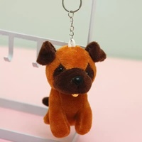 10cm chien jouets en peluche animaux en peluche chien en peluche porte-clés chiot animaux personnalisés jouets Maquina De Peluches Mini peluches porte-clés