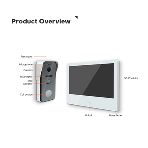 Video intercomunicador para el hogar Doorphone IR Night Vision Auto Record Timbre Smart Home Intercoms para apartamento para Villa Apartment - Product Image 2
