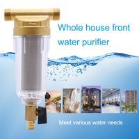 Filtre à eau de sédiment de filtre de prétraitement en laiton transparent de logement de maison entière commerciale