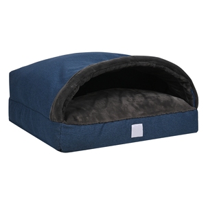 Luxury Dog <strong>Bed</strong> <strong>for</strong> Large Dogs Removable Cover <strong>Rabbit</strong> Fur Round Plaid Design Heavy-Duty Winter Use - Product Image 6