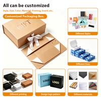 Prix Compétitif Fabricant de Papier Kraft Magnétique Boîte en Papier Pliable à Bas Prix avec Fermeture à Ruban