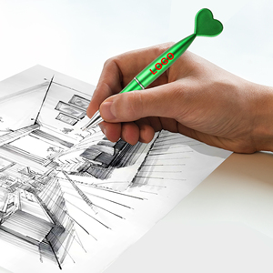 Bolígrafo de Plástico Promocional de Moda de Nueva Marca con Logotipo Impreso en Forma de Corazón en la Parte Superior para Regalos de Navidad - Product Image 4