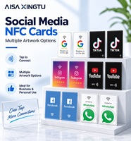 Kartu dan Stiker Ulasan NFC NTAG215 13.56MHz Grosir dengan Memori 144 Byte PVC Tahan Air Dapat Dicuci Ulasan Google