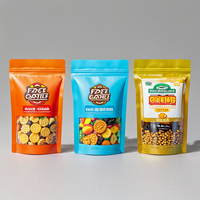 Sachets refermables personnalisés imprimés, recyclables, anti-odeur, à fond plat pour aliments pour animaux, sushis, noix et snacks - Emballage Mylar PE