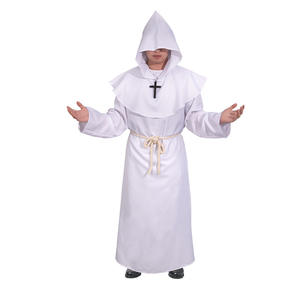 Costume de <span class=keywords><strong>moine</strong></span> <span class=keywords><strong>noir</strong></span> médiéval Renaissance pour adultes hommes femmes Halloween Cosplay MDEC-003 - Product Image 3