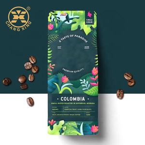 Changxing Pack conception personnalisée en gros 250g 500g 1000g pochette scellée thermique sac d'emballage de café à fond plat avec fermeture à glissière - Product Image 3