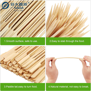 Yada <span class=keywords><strong>Teppo</strong></span> Súng Hình Tre Xiên Hot Stamp Tre Mái Chèo Xiên Gậy Với In <span class=keywords><strong>Logo</strong></span> <span class=keywords><strong>Bbq</strong></span> Gậy - Product Image 2