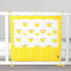 High Quality 100% Cotton Baby Bedside Customized Cute Reusable Storage Bag