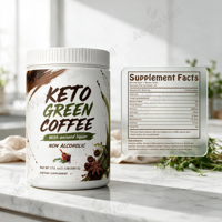 Poudre de café vert Keto AegleWell OEM, saveur liqueur d'anis, extrait végétal naturel, café instantané en poudre pour l'apport énergétique quotidien