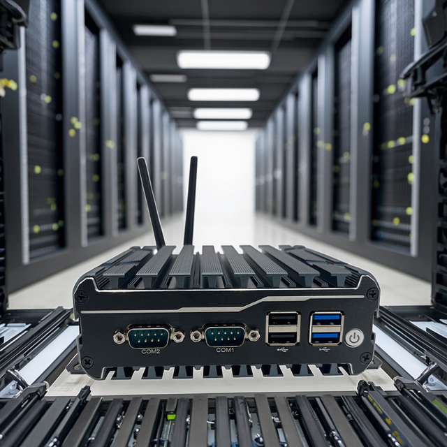 New Mini Industrial Desktop Firewall Router Intel J6412 8GB DDR4 Max 32GB SSD Fanless HDD JP/AU/CN Types-Used Product