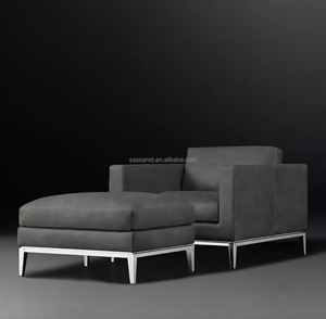 Sillón Sassanid en Oferta, Diseño Italiano Moderno, Sillón de Cuero - Product Image 5