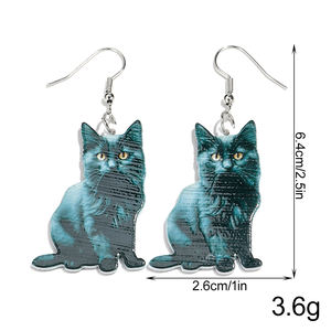 2025 मजेदार कार्टून बिल्ली बिल्ली बिल्ली के लिए पशु प्रिंट लटकन युवा लड़कियों के लिए - Product Image 6