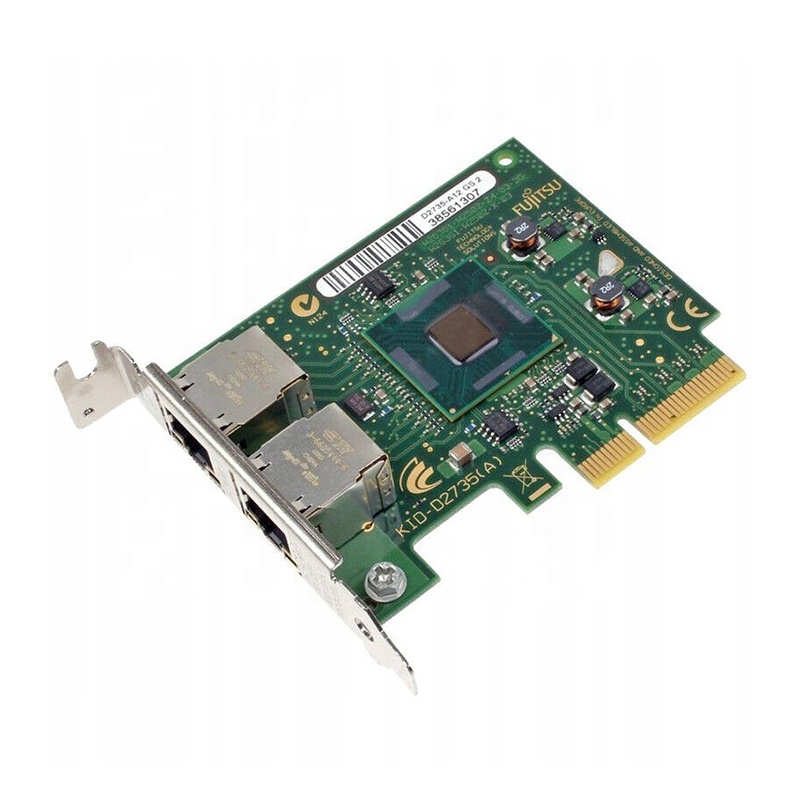 Новый в наличии D2735-A12 для Fujitsu D2735-A12 2x1000Base-T PCIe сервер Ethernet адаптер S26361-D2735-A12