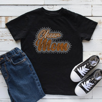 Transfert thermocollant personnalisé en strass et feuille de paillettes, applique DIY à repasser, à choisir en deux couleurs, pour cheerleading et école